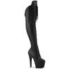 Pleaser - ADORE3014 Plateau overknee Laarzen - Zwart Product image